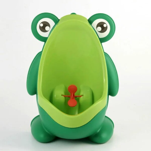 Orinal de pie para bebés varones con forma de rana de dibujos animados, urinarios de pared, soporte de entrenamiento para ir al baño, urinario vertical, orinal para bebés y niños pequeños - Image 5