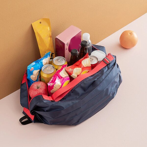 Bolsa de almacenamiento plegable con asa, portátil, de viaje, de camuflaje, para compras, de gran capacidad - Image 5