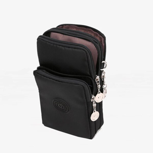 Bolso de nailon para teléfono móvil de mujer, monedero con correa, bandolera pequeña, cartera de viaje - Image 4