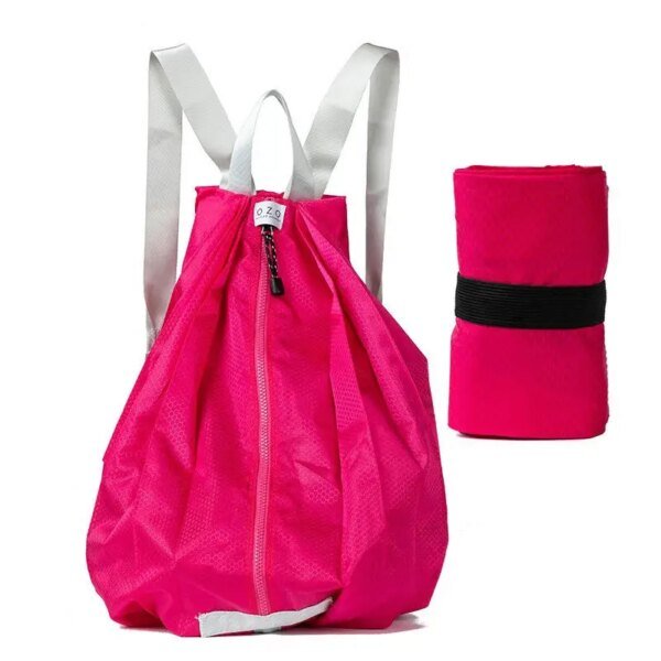 Mochila de nailon para exteriores, portátil, plegable, impermeable, para deportes, informal, plegable, a la moda