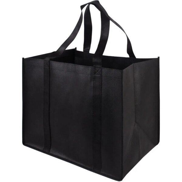 1 bolsa de compras reutilizable, sencilla, plegable, portátil, ecológica, de gran capacidad, resistente, para comestibles, bolso de mano, nuevo - Image 3