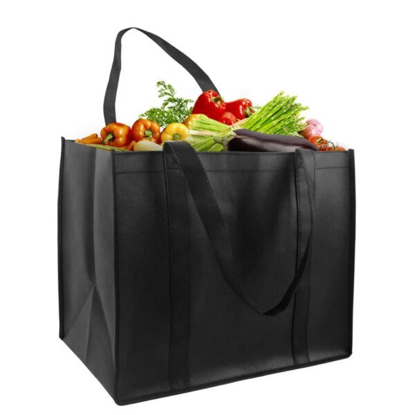 1 bolsa de compras reutilizable, sencilla, plegable, portátil, ecológica, de gran capacidad, resistente, para comestibles, bolso de mano, nuevo