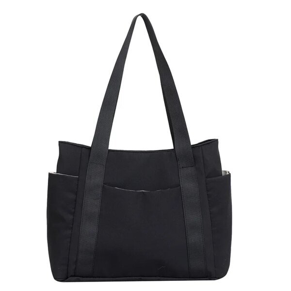 Bolso de diseñador para mujer, de lujo, de nailon, para el hombro, de color liso, para mamá, de gran capacidad, para vacaciones, 2024 - Image 6