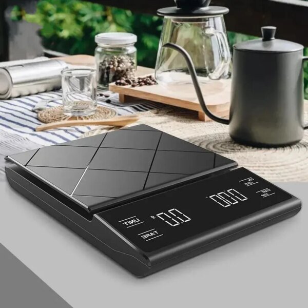 Báscula digital para alimentos con temporizador para hornear y cocinar con precisión. Accesorios de cocina para chefs caseros. - Image 3