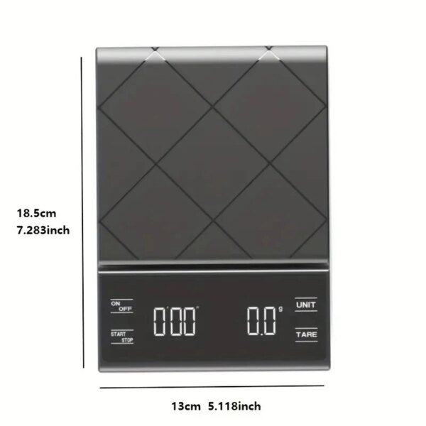 Báscula digital para alimentos con temporizador para hornear y cocinar con precisión. Accesorios de cocina para chefs caseros. - Image 4