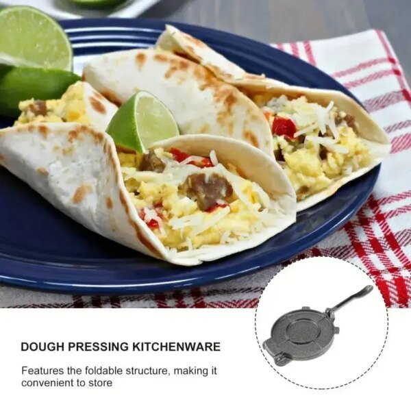 Tortilla Press For Homemade Pancakes, Crepes, Pizzas Manual Corn Tortillas Dough Pressing Tools Kitchen Cooking Bakeware - Image 5