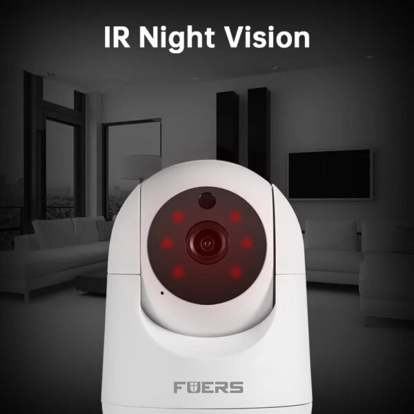 Cámara IP WiFi FUERS 4K de 8 MP con soporte ajustable, cámara de vigilancia inalámbrica Tuya Smart Home Security, minicámara para monitor de bebé - Image 4