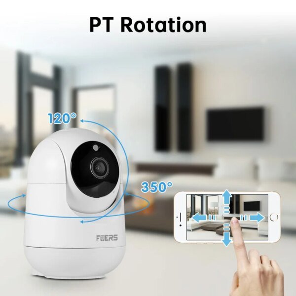 Cámara IP WiFi FUERS 4K de 8 MP con soporte ajustable, cámara de vigilancia inalámbrica Tuya Smart Home Security, minicámara para monitor de bebé - Image 5