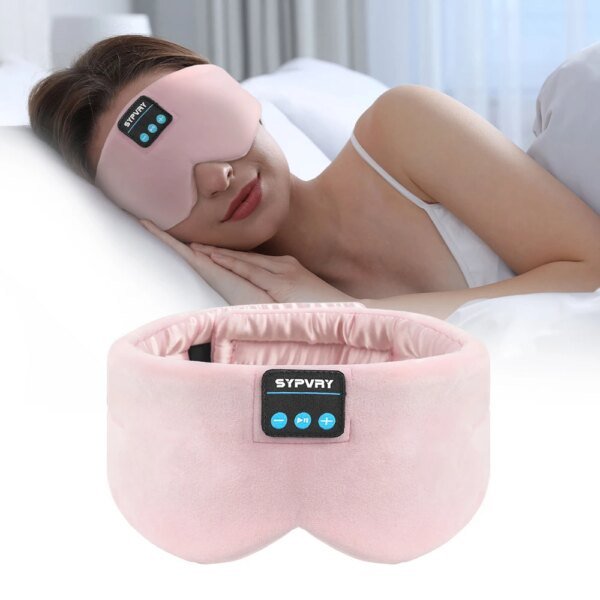 Antifaz con auriculares Bluetooth para dormir para hombres y mujeres, antifaz inalámbrico para música, ideal para quienes duermen de lado y sufren de insomnio, regalo de viaje. - Image 2