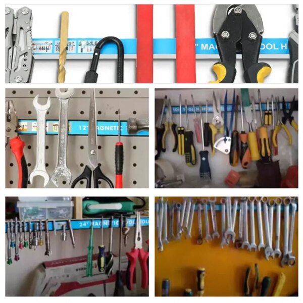 Estante magnético potente para herramientas, almacenamiento de utensilios de cocina y productos de hierro, estante de fuerza magnética, imán magnético, banda magnética - Image 5