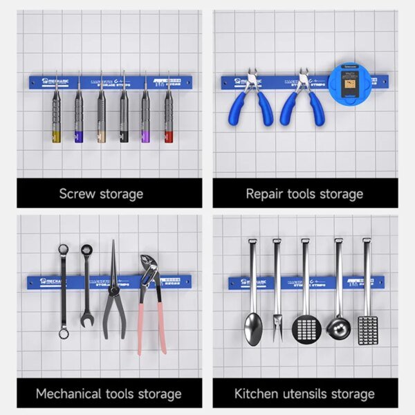 MECHANIC MAG25 - Estante magnético de almacenamiento, anticorrosión, destornillador, utensilios de cocina, herramientas de reparación de teléfonos móviles, tiras de recolección - Image 2