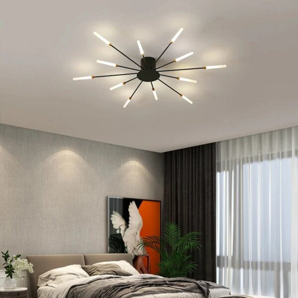 Lámpara de techo LED moderna para sala de estar, comedor, dormitorio, diseño de fuegos artificiales nórdicos, decoración del hogar, iluminación interior - Image 5