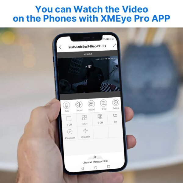 Cámara de vigilancia IP Hiseeu de 5 MP con audio, POE, H.265, para exteriores, impermeable, IP66, CCTV, video P2P, para el hogar, NVR POE. - Image 4