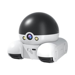 Cámara inteligente para vehículo con monitoreo robótico de alta definición de 360 ​​grados, lente dual y pantalla dual para uso doméstico.