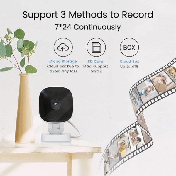 Mini cámara de seguridad Xiaomi 4K con visión nocturna a todo color, monitor WiFi, IP65, resistente al agua, detección de movimiento y audio bidireccional. - Image 2