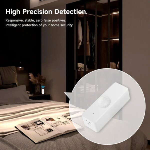 Sensor de movimiento PIR Tuya WiFi Zigbee para casa inteligente, detector infrarrojo corporal, seguridad, vida inteligente, compatible con Alexa y Google Home. - Image 3