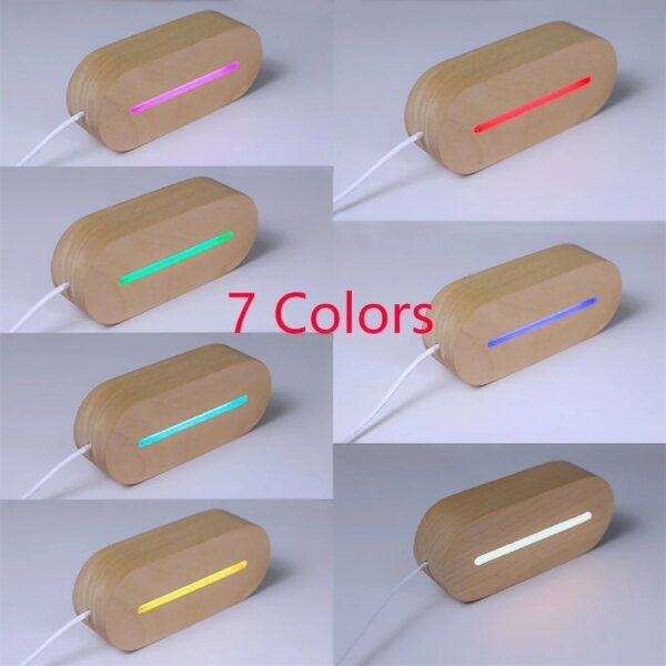 Lámpara acrílica 3D con foto y texto personalizado, luz nocturna personalizada para mamá, papá, amor, familia, amigos, cumpleaños, festival, regalo - Image 6