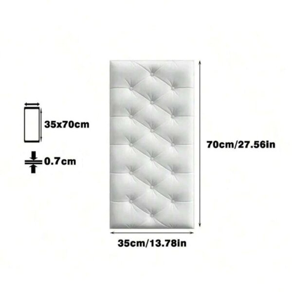 Pegatinas de pared 3D autoadhesivas, gruesas, tatami, anticolisión, para dormitorio infantil, sala de estar, cojín de espuma suave - Image 5