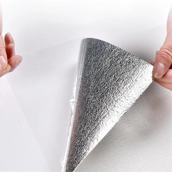 Papel pintado de lino autoadhesivo impermeable y extraíble de 50 cm x 5 m para decoración de pared de dormitorio y salón. - Image 5