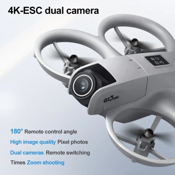 NUEVOS Drones GT3 GPS 8K Profesional HD 180° Cámaras duales 5G WIFI Motores sin escobillas Evitación de obstáculos FPV Cuadricóptero plegable Juguetes - Image 3