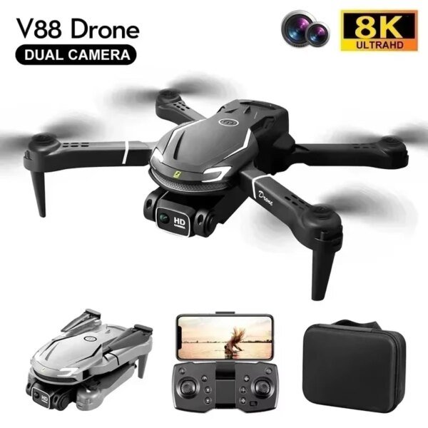 Dron XIAOMI MIJIA V88 8k 5G profesional HD con cámara dual, fotografía aérea, 15000 m, control remoto, cuadricóptero de juguete (2025) - Image 6