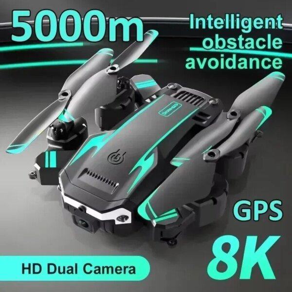 Dron GPS 5G 8K profesional 4K con cámara dual, fotografía aérea, evitación de obstáculos, UAV, cuadricóptero, helicóptero, juguetes, regalos