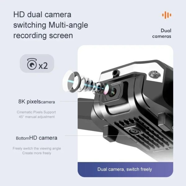 Dron GPS 5G 8K profesional 4K con cámara dual, fotografía aérea, evitación de obstáculos, UAV, cuadricóptero, helicóptero, juguetes, regalos - Image 5