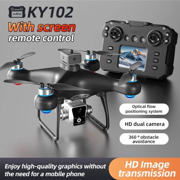Dron Xiaomi KY102 MAX profesional con cámara dual HD, control de pantalla, sin escobillas, cuadricóptero RC, juguete de 10000 m - Image 2