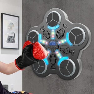 Máquina de boxeo musical para adultos y niños, ideal para deportes, fitness, entrenamiento de boxeo en casa, máquina de boxeo montada en la pared.