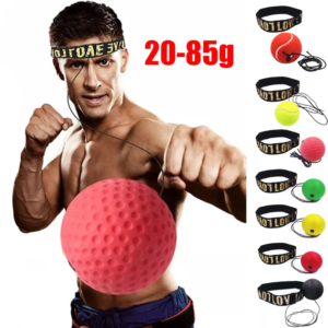 Pelota de boxeo de velocidad, de PU, montada en la cabeza, para MMA, Sanda, entrenamiento, reacción mano-ojo, saco de arena para el hogar, equipo de boxeo para fitness, gran oferta