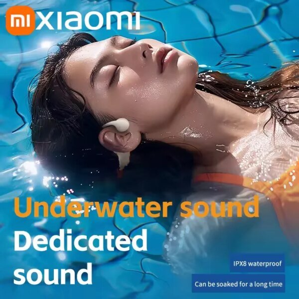 Auriculares Xiaomi IPX8 de conducción ósea, impermeables, Bluetooth 5.3, inalámbricos, con gancho para la oreja y tarjeta extraíble, deportivos para natación. - Image 2