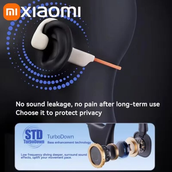 Auriculares Xiaomi IPX8 de conducción ósea, impermeables, Bluetooth 5.3, inalámbricos, con gancho para la oreja y tarjeta extraíble, deportivos para natación. - Image 6