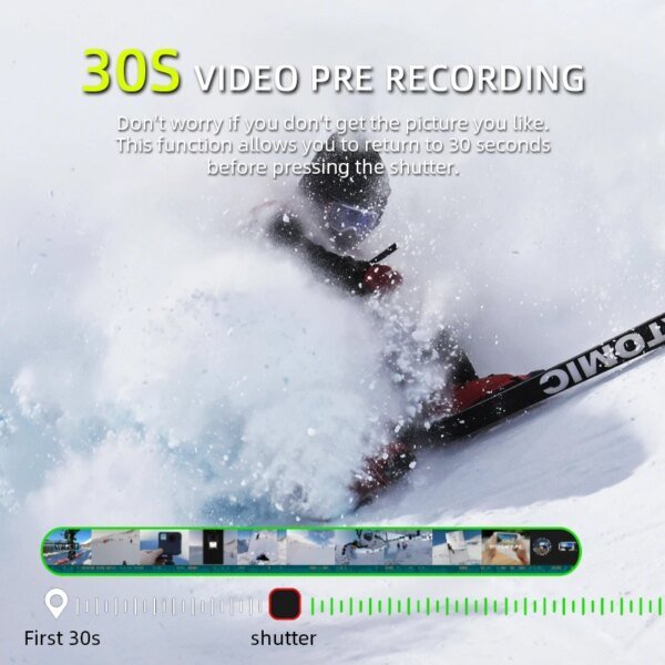 Cámara de acción GoPro HERO10 Black, cámara deportiva con pantalla Hero10 de 5.3K, video mini GP2 de 23 MP, cámara Go Pro 10 para ciclismo al aire libre. - Image 4
