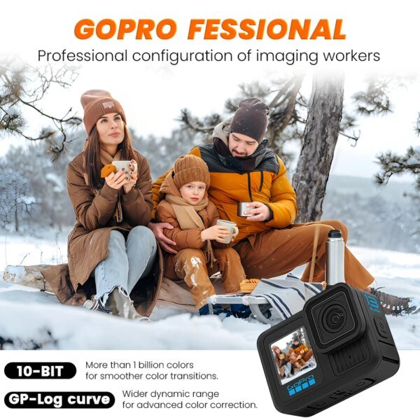 Cámara deportiva GoPro Hero 13 Black, resistente al agua y antivibración, para ciclismo, con video en vivo de 5.3K. - Image 4