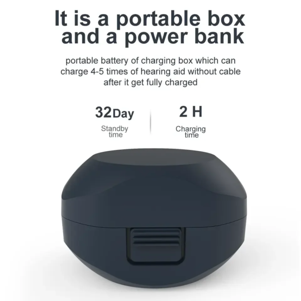 Audífono Bluetooth con chip de alta gama, nuevo y de alta calidad, amplificador de audio controlado por aplicación, audífono para personas mayores con pérdida auditiva y sordera. - Image 3