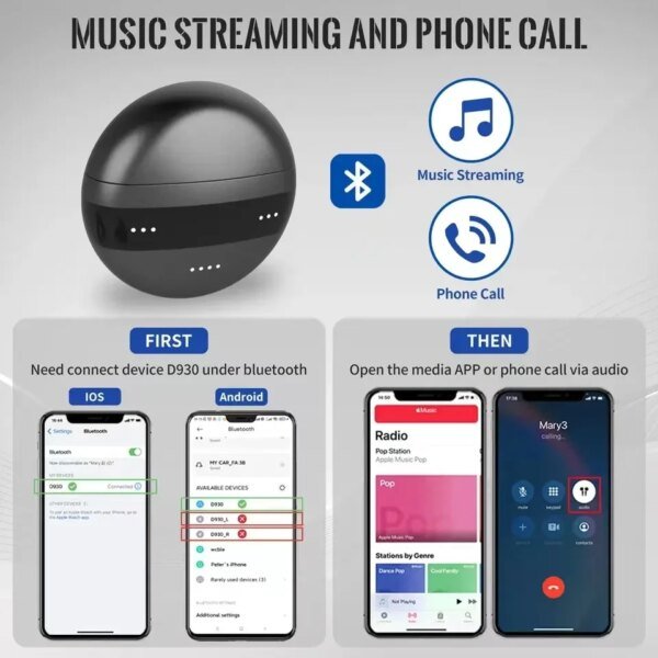 Aplicación de audífono intraauricular con Bluetooth para personas mayores, amplificador de sonido, audífono recargable para sordos, audífonos intraauriculares con colector - Image 4