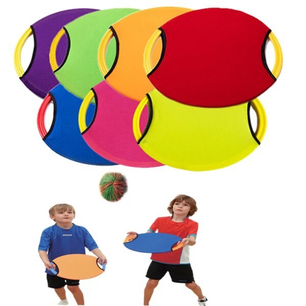 Juguete sensorial de entrenamiento de lanzamiento de círculo de rebote de 35 cm para niños, juegos al aire libre, entrenamiento de equilibrio, juguetes educativos de aprendizaje para niños.