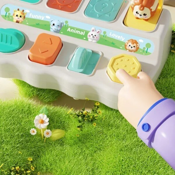 Juguetes de animales emergentes Montessori y cajas de aprendizaje que mejoran el pensamiento lógico y las habilidades motoras, adecuados para el regalo de cumpleaños de los niños. - Image 2