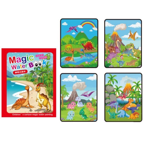 NUEVOS libros mágicos para dibujar con agua para niños, libros para colorear, juguetes para pintar, regalo de cumpleaños, Navidad y Año Nuevo para niños y niñas. NUEVO - Image 5