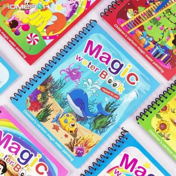 NUEVOS libros mágicos para dibujar con agua para niños, libros para colorear, juguetes para pintar, regalo de cumpleaños, Navidad y Año Nuevo para niños y niñas. NUEVO - Image 3