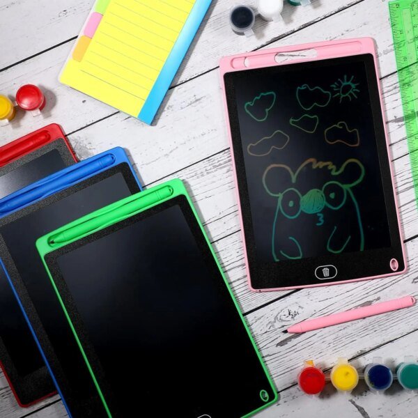 Tablero de dibujo LED de 8,5 pulgadas, tableta electrónica de escritura LCD, bloc de dibujo para grafiti, bloc de escritura a mano borrable Mgaic, juguetes para niños, regalos - Image 5