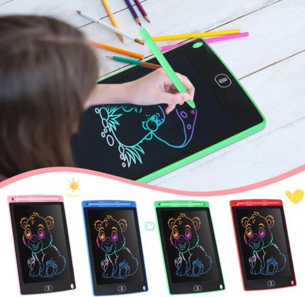 Tablero de dibujo LED de 8,5 pulgadas, tableta electrónica de escritura LCD, bloc de dibujo para grafiti, bloc de escritura a mano borrable Mgaic, juguetes para niños, regalos - Image 2