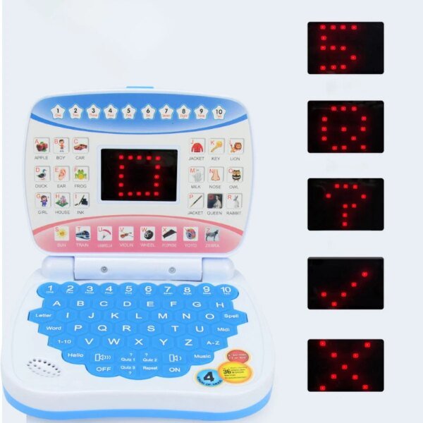 Máquina de aprendizaje, computadora portátil, juguetes electrónicos para niños en edad preescolar, educación del lenguaje, regalo para niños pequeños, desarrollo de habilidades cognitivas. - Image 3