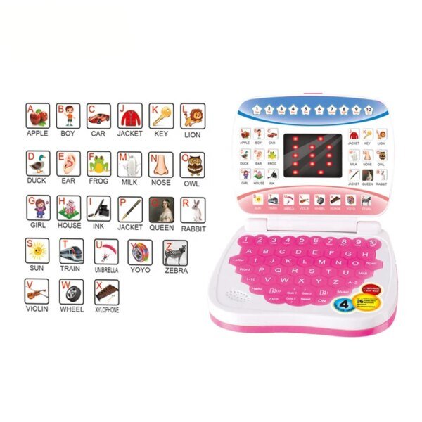 Máquina de aprendizaje, computadora portátil, juguetes electrónicos para niños en edad preescolar, educación del lenguaje, regalo para niños pequeños, desarrollo de habilidades cognitivas. - Image 5