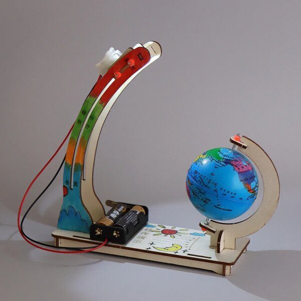 Globo terráqueo de alternancia día-noche, juguetes científicos para niños, kit de aprendizaje de física tecnológica STEM, material didáctico divertido, juguetes educativos. - Image 3