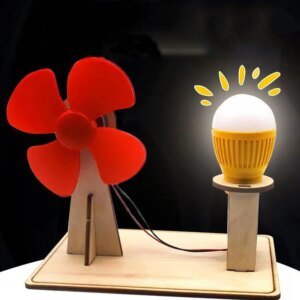 Generador de viento de madera, juguete científico para niños, divertido kit de física y tecnología, juguetes educativos para niños, juguete de aprendizaje.