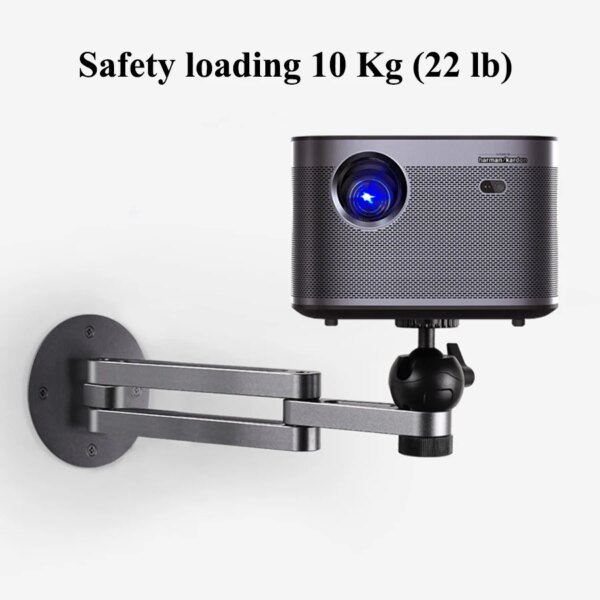 Soporte para proyector de aleación de aluminio resistente, soporte de montaje en pared para artículos con orificio para tornillo universal de 1/4 de pulgada, capacidad de carga de 10 kg, XGIMI TD - Image 4