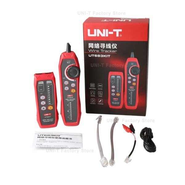 UNI-T UT683kit - Probador de cables, localizador de líneas de red, detector de cables RJ45 RJ11, kit de circuito de rastreo de cables - Image 2