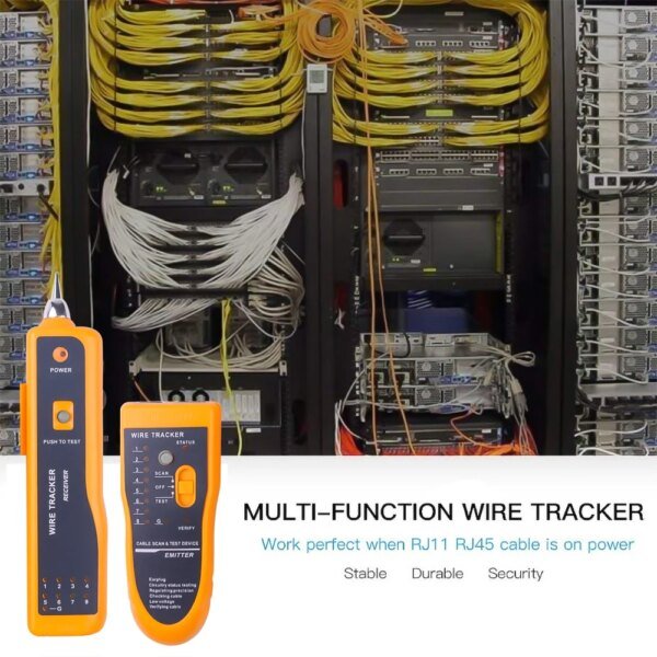 Comprobador de cables de red para STP, UTP, Cat5, Cat6, RJ45, RJ11, detector de línea, rastreador de Ethernet cableado, herramienta de línea telefónica - Image 4