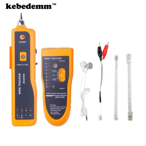 Comprobador de cables de red para STP, UTP, Cat5, Cat6, RJ45, RJ11, detector de línea, rastreador de Ethernet cableado, herramienta de línea telefónica - Image 3